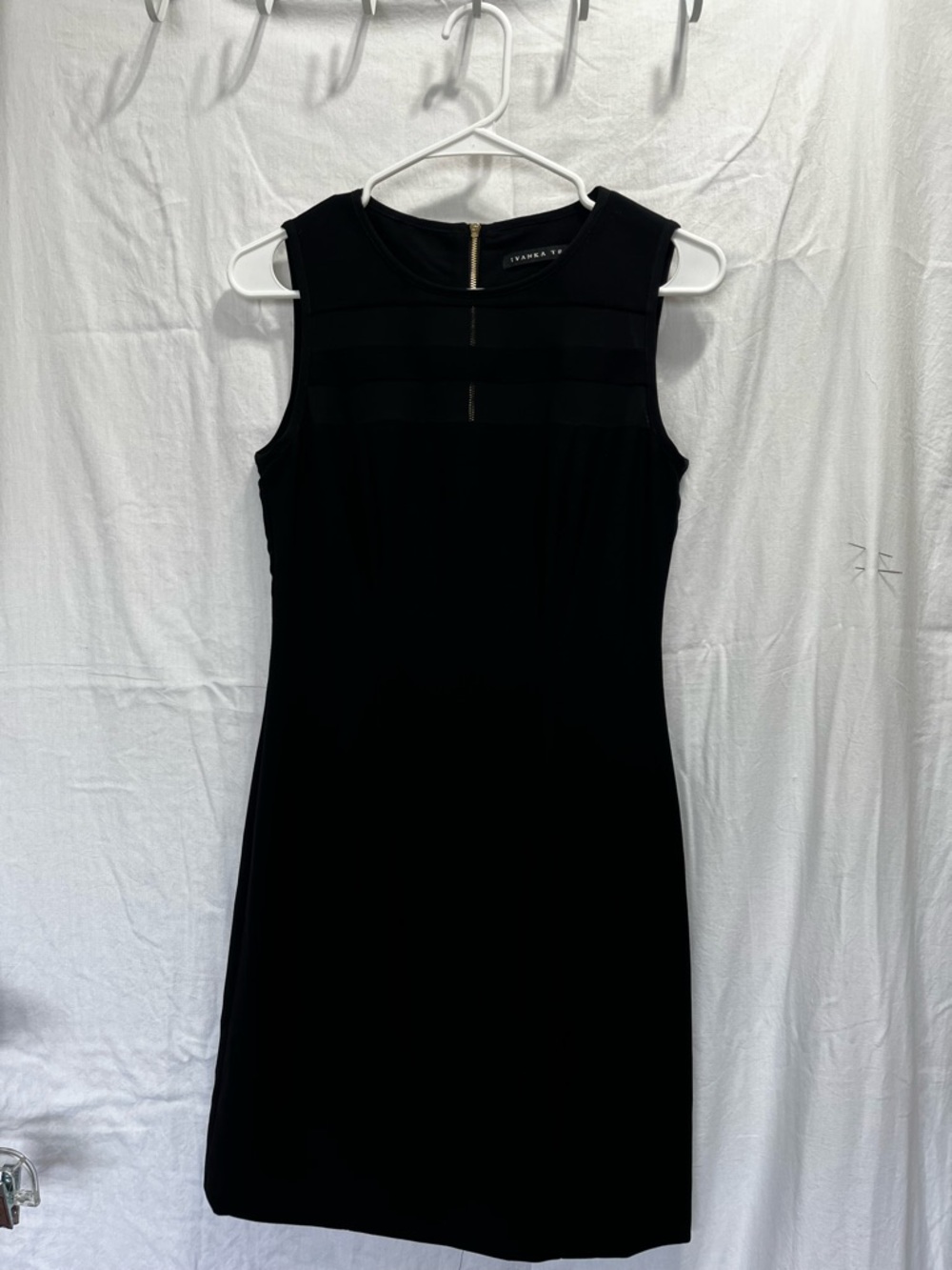 Ivanka Trump Black Sleeveless Sheath Dress